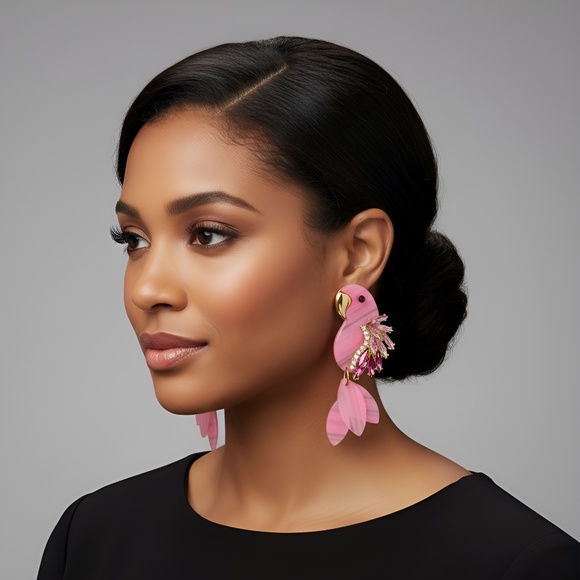 Fleurish Jewelry Jewelry - Bird Jewel Dangle Earrings